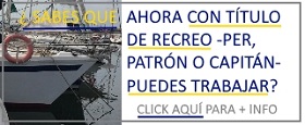 Patrones de embarcaciones de recreo, patrones de yate y capitanes de yate ya pueden trabajar legalmente en la mar con su titulación de recreo.